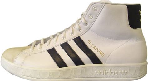 adidas turnschuhe knöchelhoch weiß mit schwarz 1980|adidas Allround Sneaker .